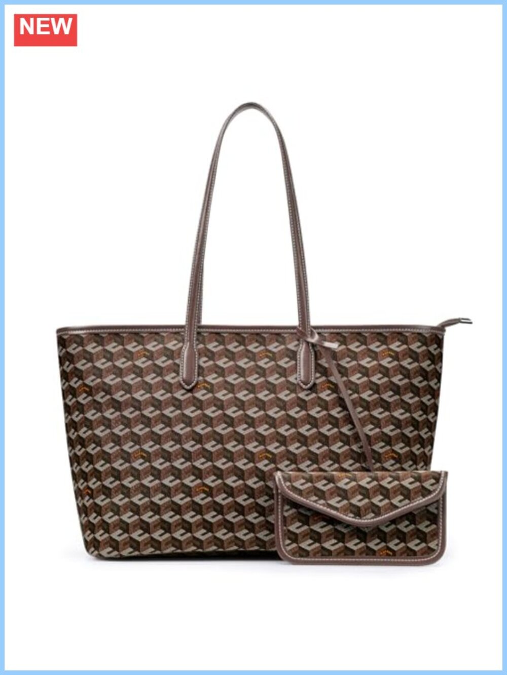 Oversized PU Leather Cube Tote Bag Large Weekender Shopper Top Handle